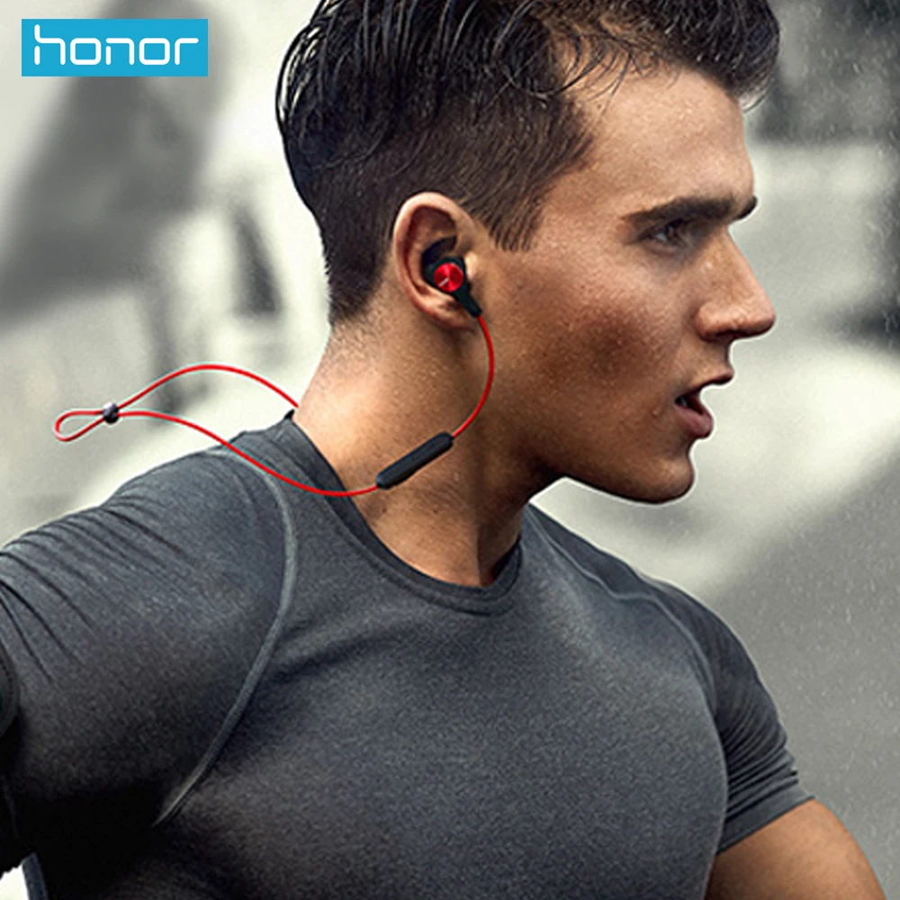 huawei Honor xSport Bluetooth гарнитура AM61 IPX5 Водонепроницаемый BT4.1 Музыкальный Микрофон управление беспроводные наушники для Android IOS