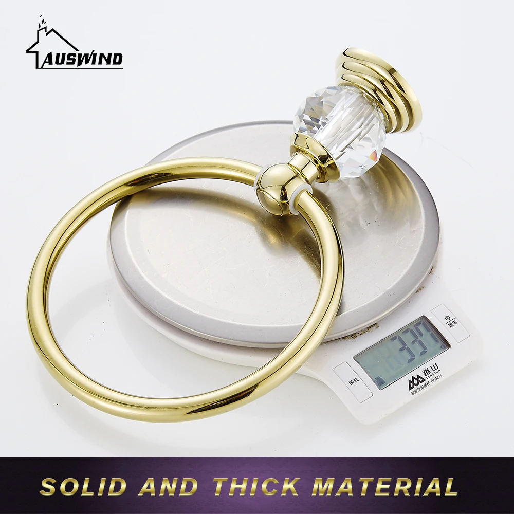 Античный золотистый латунный полированный набор аксессуаров для ванной комнаты