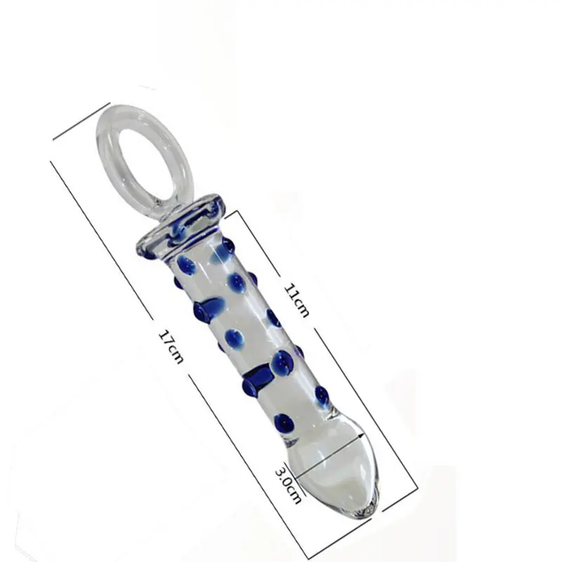 New Circular Coarse Lager Crystal Glass Dildo Sex Toys Fake Penis Anal Butt Plug For Female Male Gay Masturbation Products | Красота и