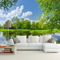 photo wallpapers 3d nature landscape lake 3d wall cloth living room tv background home decor wall covering waterproof 3d mural