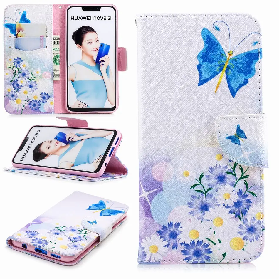 Капа чехол захлопывающийся чехол кожаный чехол для huawei P9 Lite Mini Y5 II Prime Y6 Pro Y7 Y9 Honor 10 V8 8 7A 7C 7X 6X 6C 5C P07G
