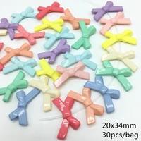 acrylic candy colorful bow beads flexible combination beads for jewelry making kids toy diy craft needlework accessories 20x34mm