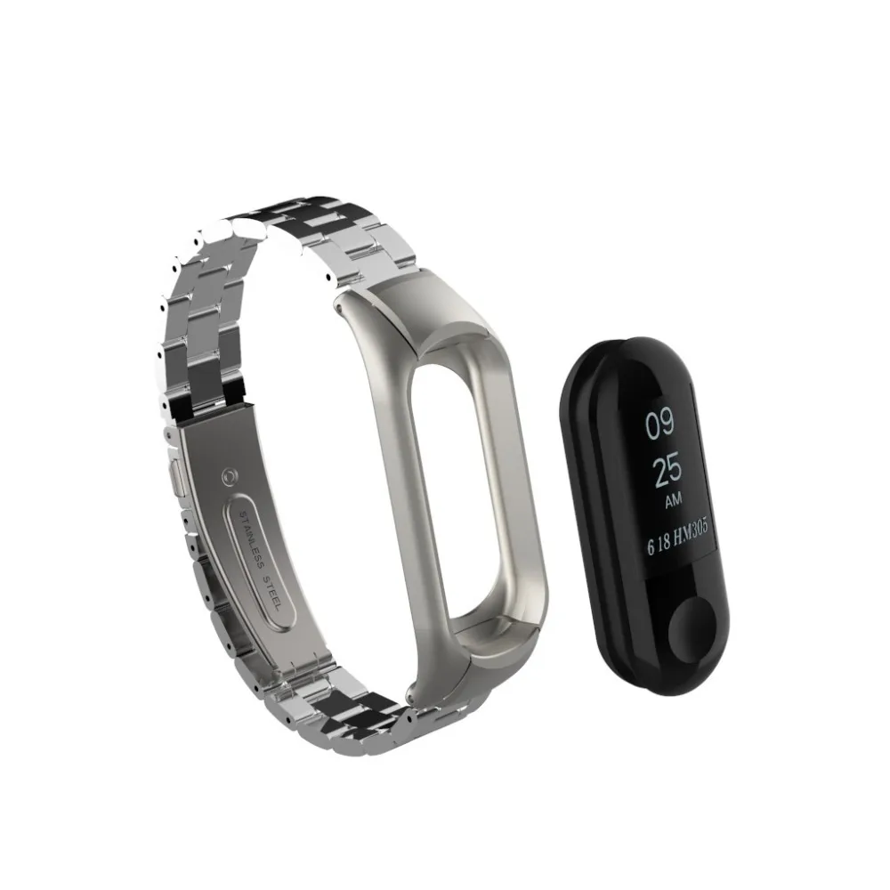Браслет Amazfeel Mi Band 3 металлический ремешок для оригинального браслета Xiaomi сменные