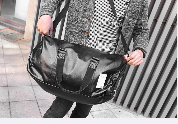 Wobag новая мода большой емкости путешествие на выходные сумка женская из искусственной кожи вещевой мешок Черная Мужская Фитнес Йога сумка
