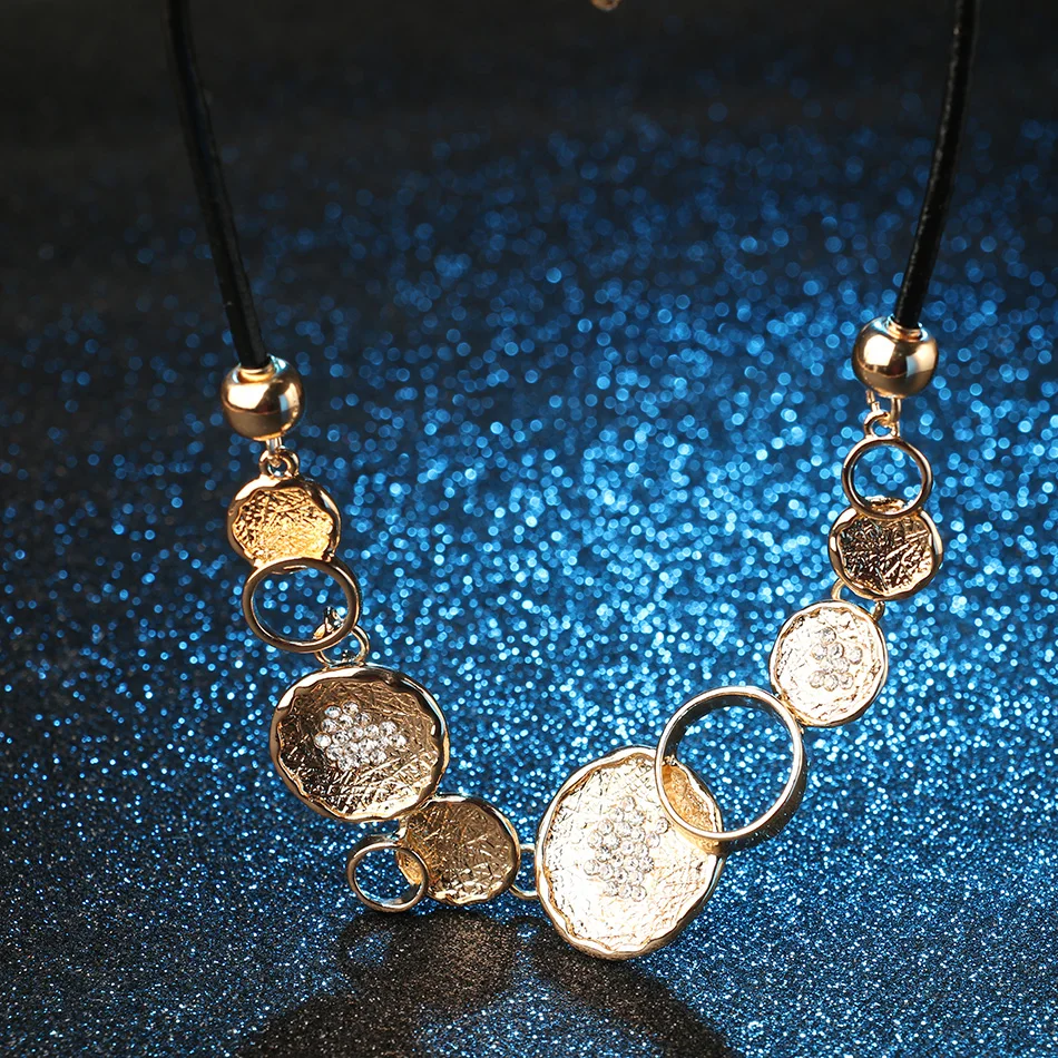 Винтажное ювелирное изделие Kinel с кристаллами большое длинное ожерелье для