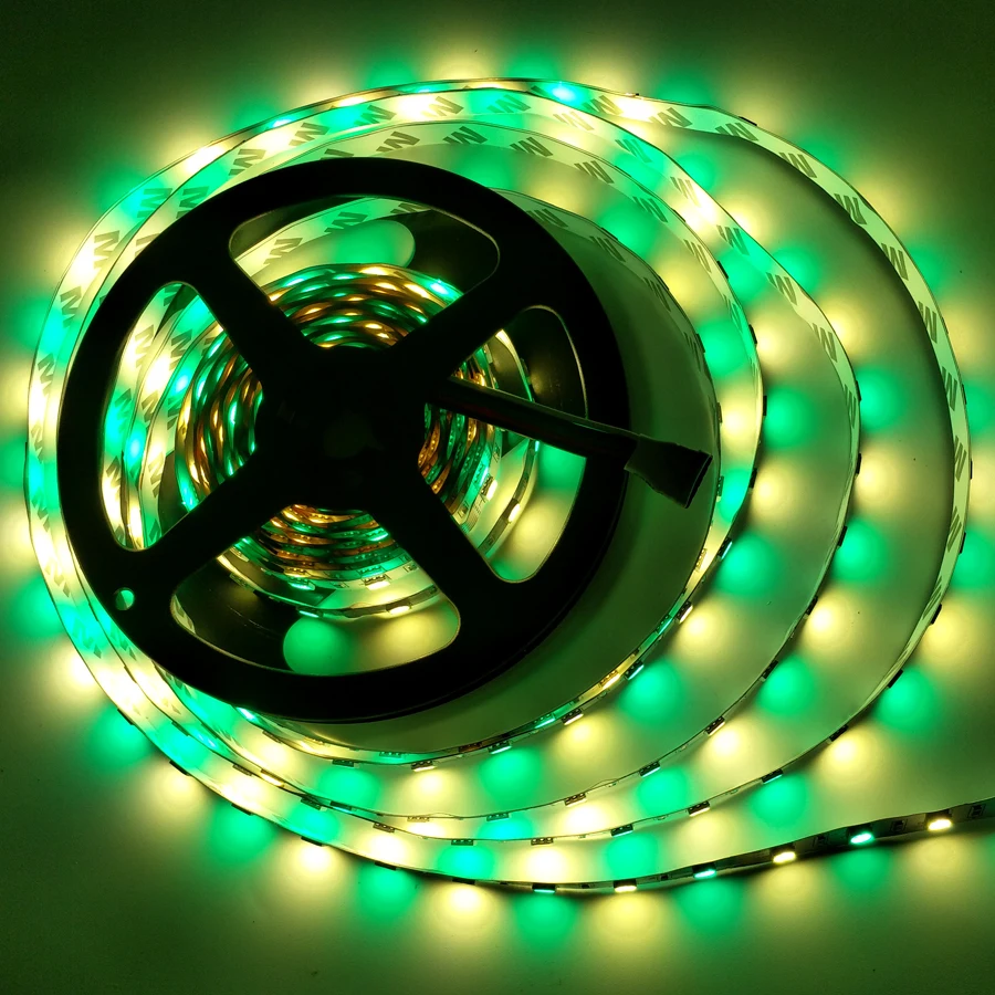 5 м 5050 60 светодиодный s/m SMD RGB светодиодный светильник RGBW светодиодное освещение гибкая светодиодная лента Диодная лента DC 12 В самая красивая домашняя лампа
