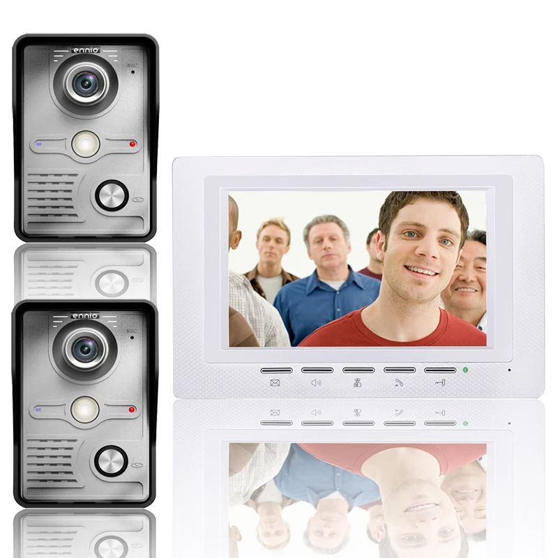

Mountainone 7 inch Color Monitor Home Video Intercom Video Door Phone for Apartment 1200TVL Doorbell Camera With Night Vision