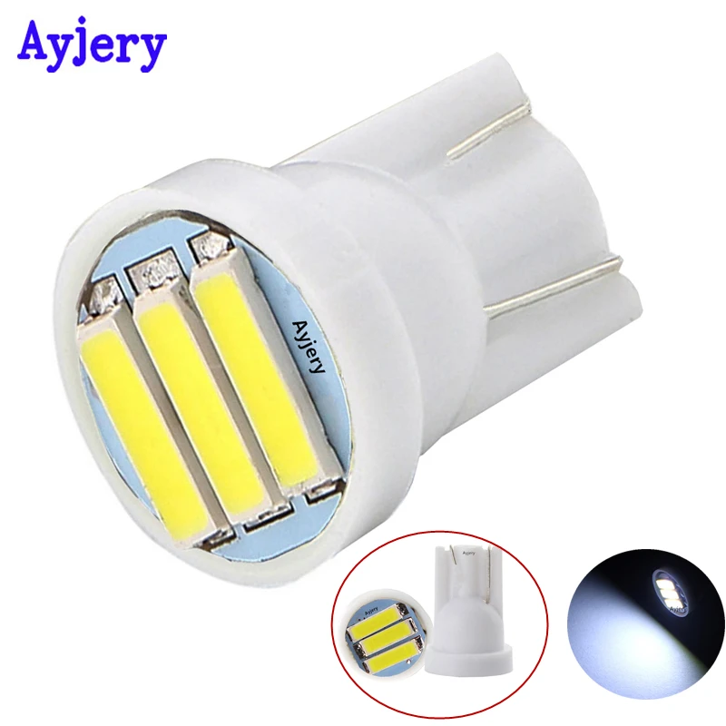AYJERY оптовая продажа 1000X T10 7014 3 SMD Led 194 927 161 168 W5W Автомобильные приборные огни