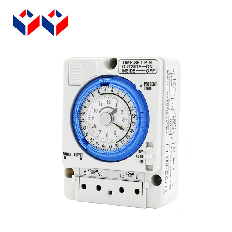 220VAC TB35N 15 минут аналоговая механическая настройка Din Rail выключатель с таймером Time