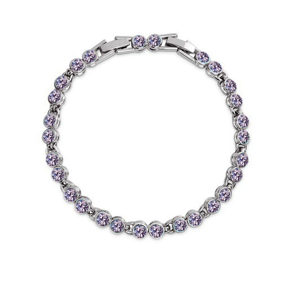 Австрийский Кристалл Ювелирные изделия мужские браслеты 2017 посеребренный