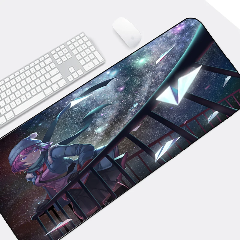 Mairuige The Night Girl Anime Girls Senjougahara Hitagi Monogatari Hot Mousepad Overlock Edge Big Size and Gaming Pc Mats | Компьютеры и