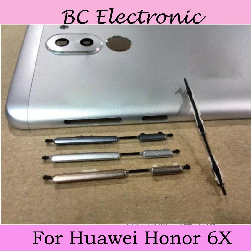 

For Huawei Honor 6X 6 X Power On Off Button + Volume Button Side Button Set Replacement Repair Parts For Huawei Honor6X 6 X