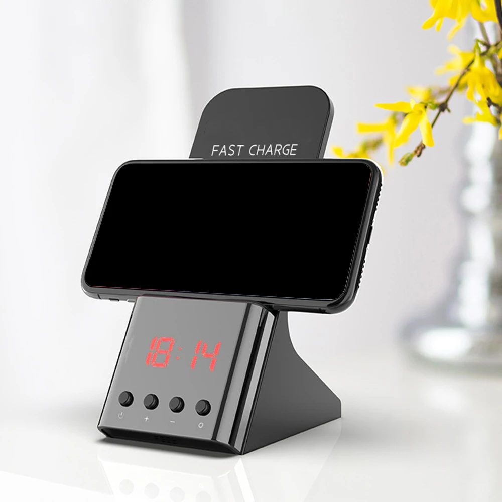 10 Вт Qi Быстрое беспроводное зарядное устройство Подставка для зарядки USB