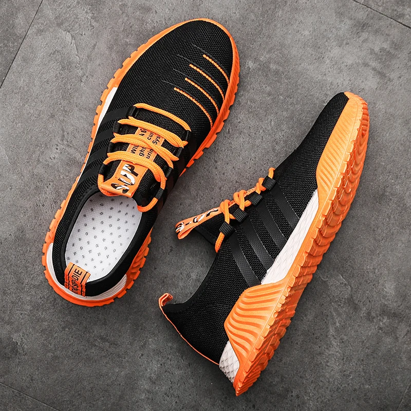 2019 летние мужские легкие кроссовки для бега взрослых на шнуровке открытом