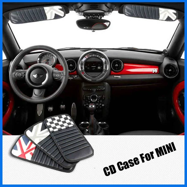 

PU автомобильный CD-держатель Mini cooper S R55 R56 R60 Copue Roadster Goodwood