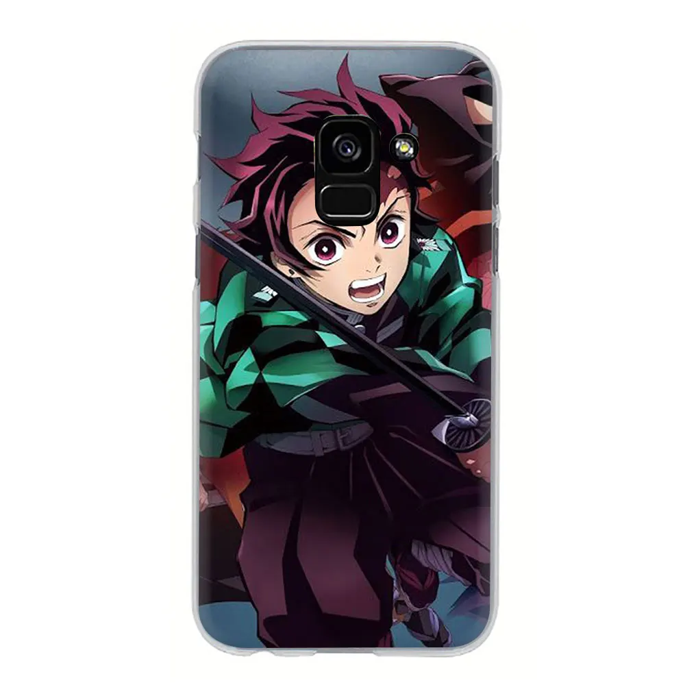 H4 Аниме «Демон» Истребительница kimetsu без Yaiba жесткий чехол для телефона с рисунком в виде крышка чехол для samsung Galaxy A3 5 A6 7 8 9 A10 30 40 50 70 - Цвет: H4