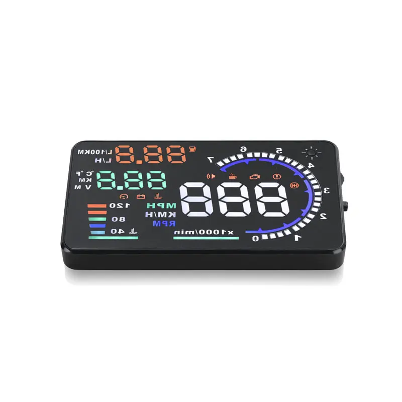 A8 Автомобильный HUD Дисплей Расход топлива OBDII диагностический детектор данных о