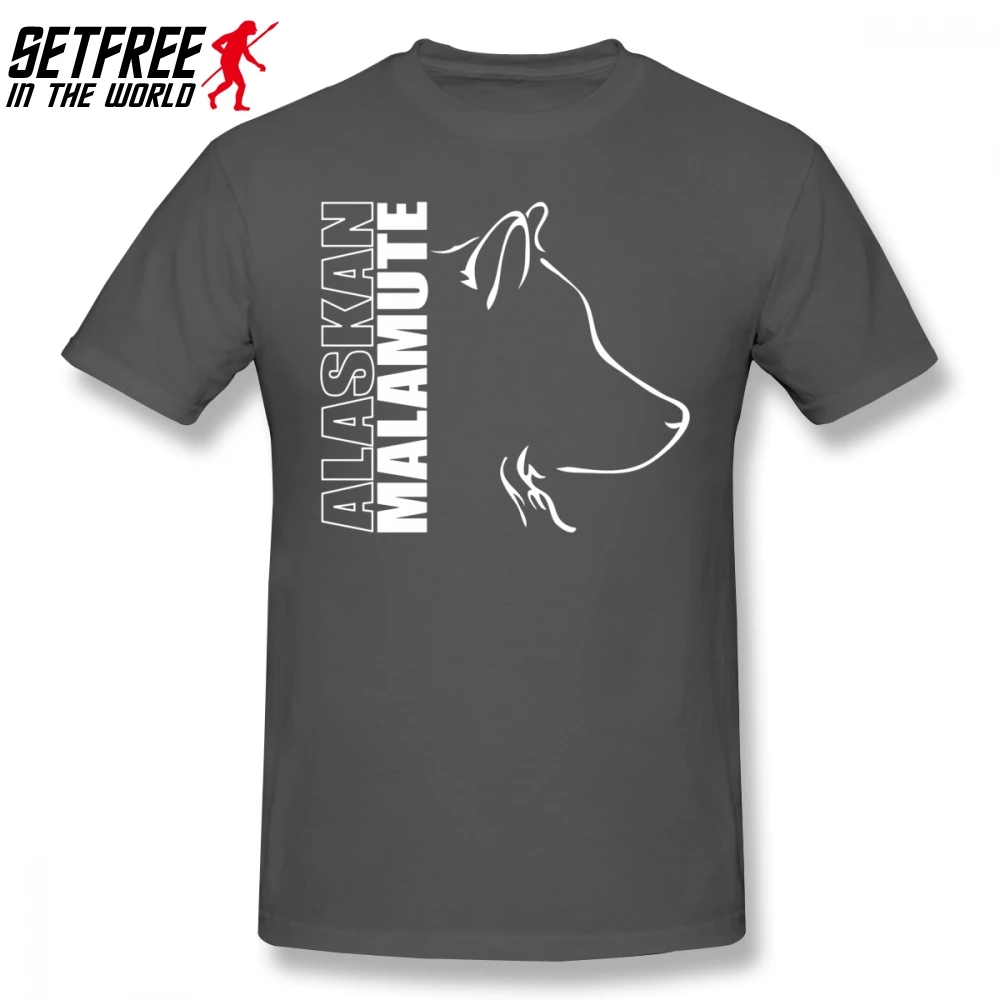 Alaskan Malamute Dog Мужская футболка хипстер Camiseta Masculina большие хлопковые футболки с