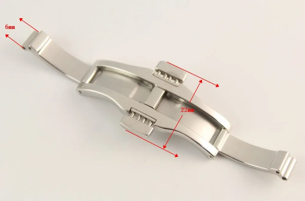 Застежка бабочка из нержавеющей стали для T97 R463 твердая Серебристая стальная