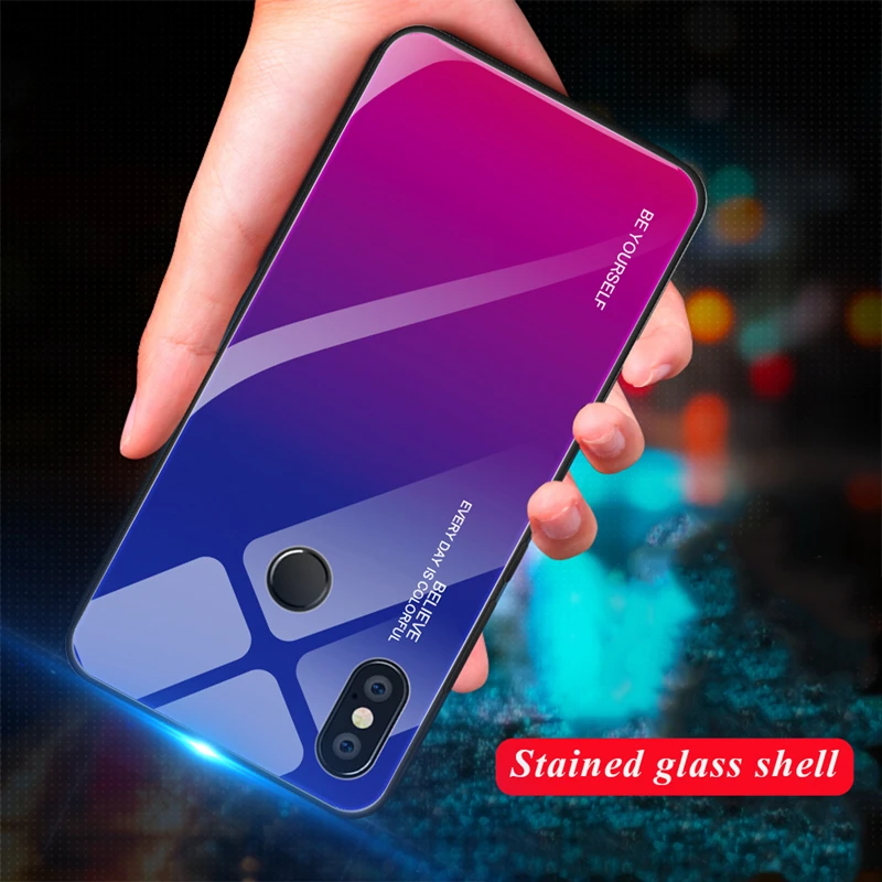 PDBG TPU Case for Xiaomi Mi 6 8 Lite A2 A1 5X 6X Mix 2s 3 Redmi 5 Plus 6A Note Pro Pocophone F1 Mirror Tempered Glass Cover | Мобильные
