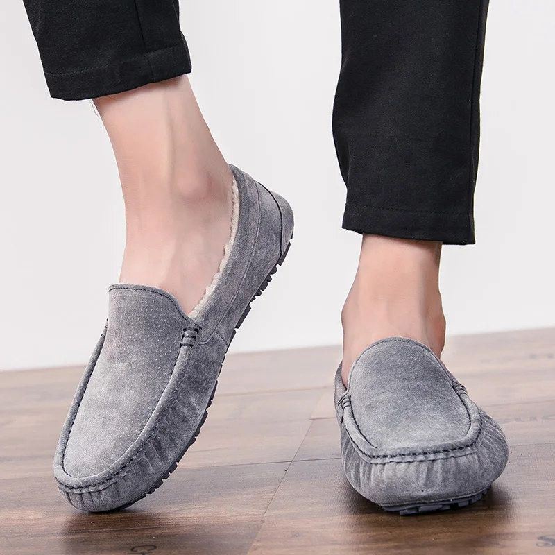 Мужская повседневная обувь замшевые мокасины Кожаная Zapatos Hombre Мокасины мужские