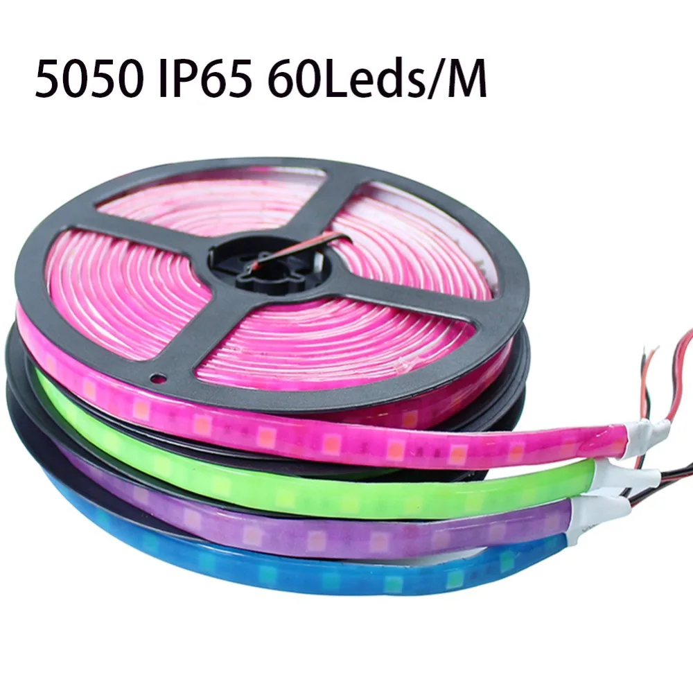 Многоцветная печатная плата 5 м 300 светодиодов 5050 SMD Водонепроницаемая IP65
