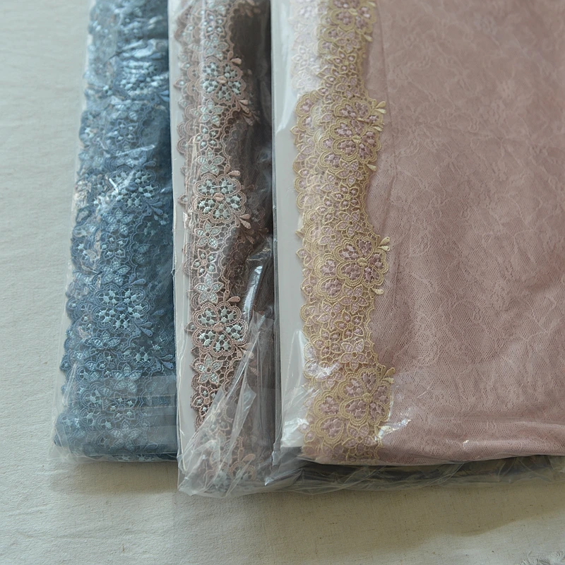 

Fine mesh cloth embroidery lace 19 cm wide dress clothing materials G416