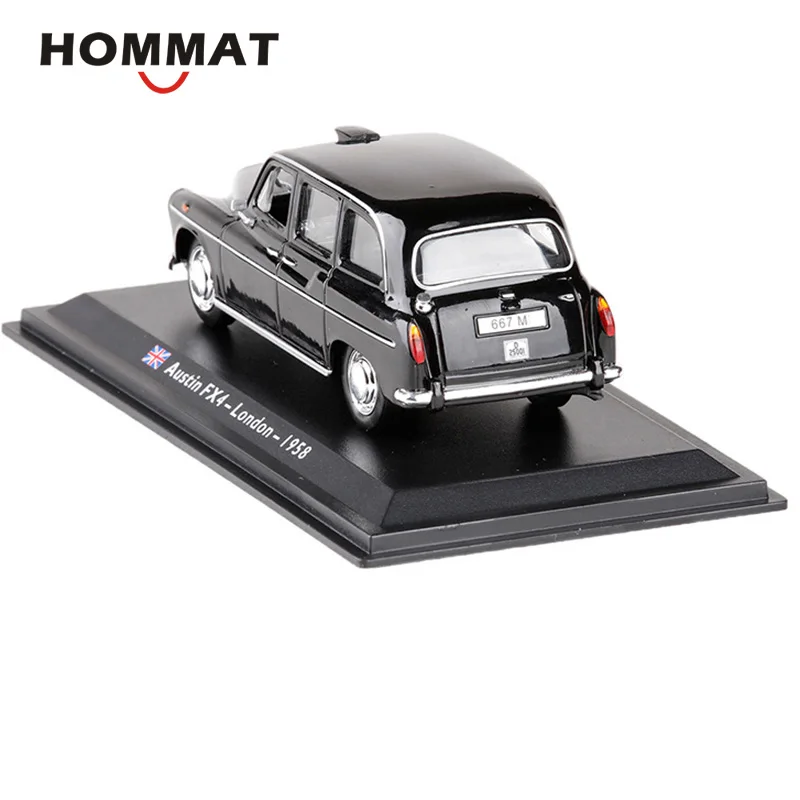 HOMMAT Симуляция 1:43 Винтажный Лондонский такси-кэб Austin FX4 1958 года из сплава литьевого модельного автомобиля коллекции игрушек Рождественский подарок