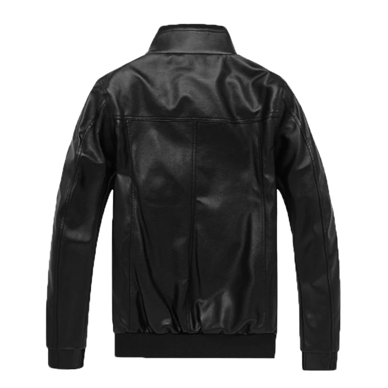 LetsKeep Осенняя искусственная мужская верхняя одежда с воротником-стойкой