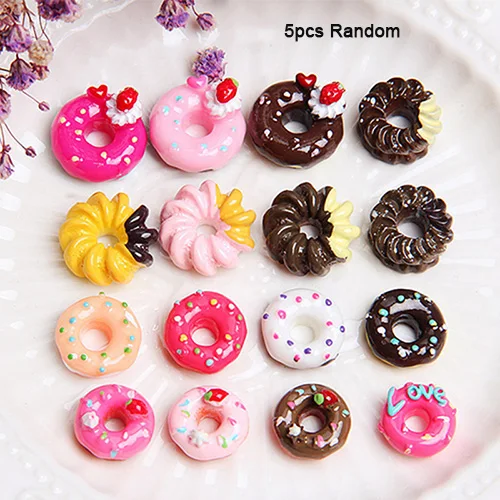 5pcs Random Sent Счастливый обезьяна 15 шт./упак. поставки слаймов дополнение игрушка полимерные пончики Подвески глины аксессуары Игрушка "сделай сам" наполнитель для пушистые очистить Slime - Цвет: 5pcs Random Sent