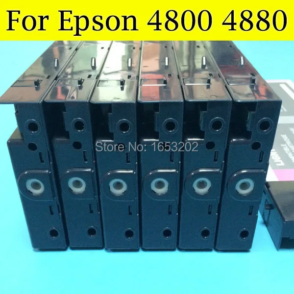 1 Набор 4880 заправка Полный Пигмент картридж для принтера Epson с чипом уровня