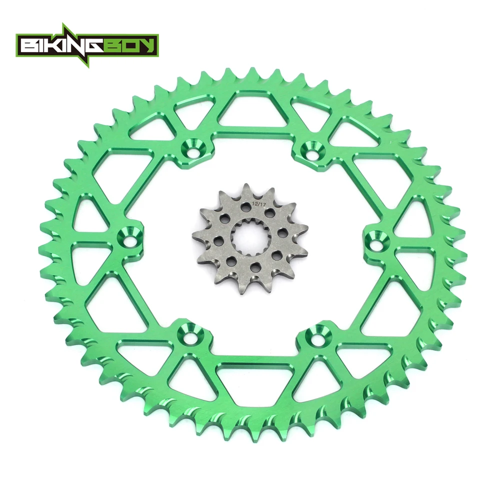 BIKINGBOY Передняя 12T Задняя 48T 49T 50T 51T 52T Звездочка 520 120L X ring цепь для Kawasaki KX 250 98 99 00 01 02 03