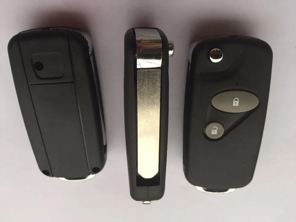 1 шт. новинка Заготовка ключа с 2 кнопками сменный флип-чехол чехол чехол-брелок