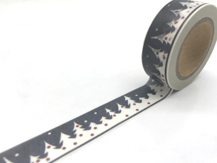 jiataihe christmas washi tape Merry Christmas tree japanese rice paper printing masking free shipping | Канцтовары для офиса и