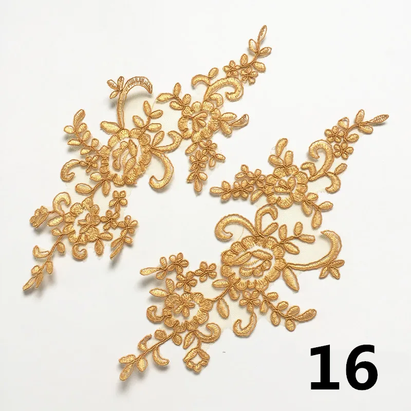 ASHION DIY Цветная Кружевная аппликация нашивка свадебное платье аксессуары для