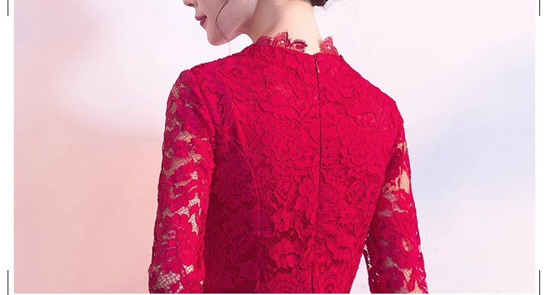 Брендовая Дизайнерская обувь традиционное китайское платье Qipao женские вечерние платья Винтаж Cheongsam Для женщин невесты кружевное платье с юбкой-годе