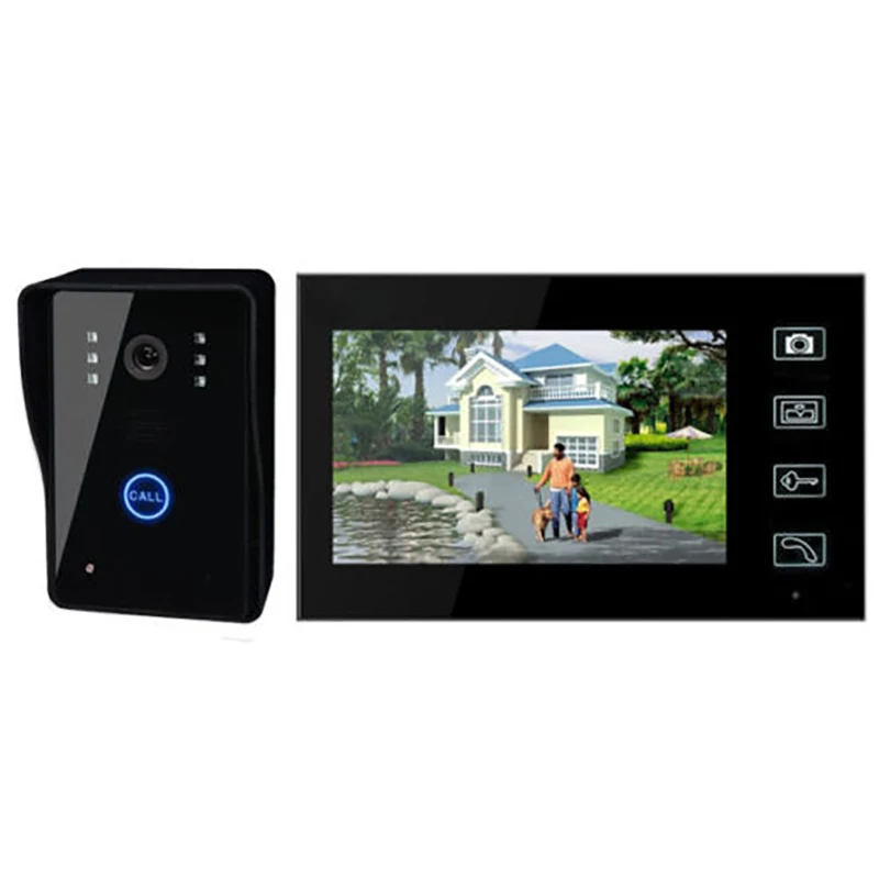 Беспроводной видеодомофон 2 4G Home 7 &quot домофон с дверным звонком камера