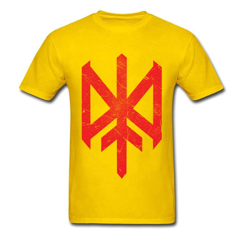 Фитнес Tight Riotic Red Geometrical Symbol Мужская футболка с графическим круглым воротником