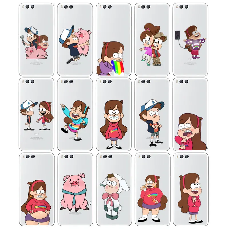DREAMFOX M231 Gravity Falls Family Soft TPU Silicone Case Cover For Xiaomi Mi Note 2 3 4 5 6 8 SE M5 4C 4S 5C 5S 5X 6X A1 Plus |