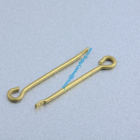 2013 Raw Brass  Jewelry Making findings Eye Pins ;Scarf Pins findings 1*25mm shipping free