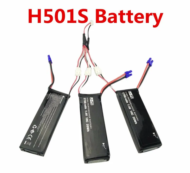 7 4 V 10C 2700mAh аккумулятор и зарядное устройство набор для Hubsan H501S H501C X4 H501A H501M W pro RC