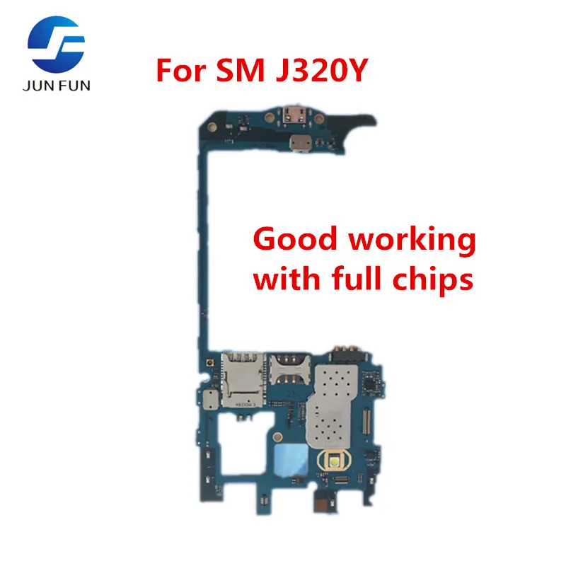 Материнская плата JUN FUN для Samsung Galaxy J3 J320Y разблокированная материнская с полными