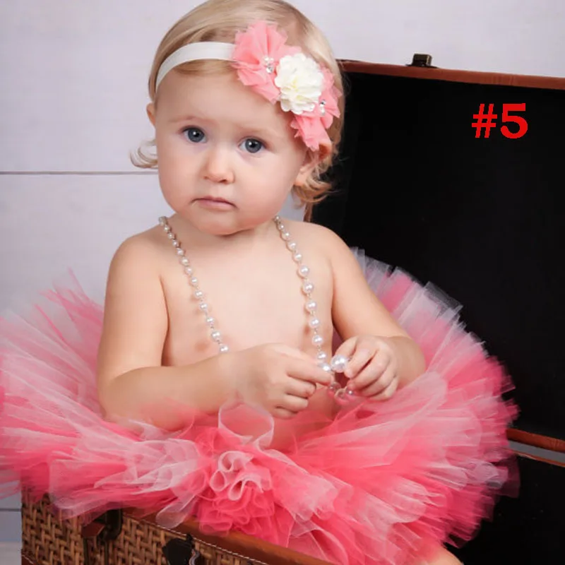 Пышная юбка-пачка и повязка на голову для новорожденных девочек реквизит