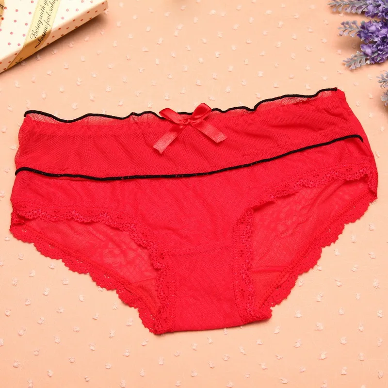 Taobao explosions double gauze side's briefs underwear wholesale sexy panties teen Japanese cute female Q03260 |
