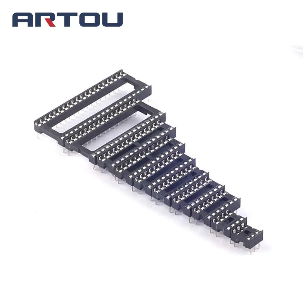 50 шт. Ассорти DIP IC розетки 6 8 14 16 18 20 24 28 32 40 | Электронные компоненты и