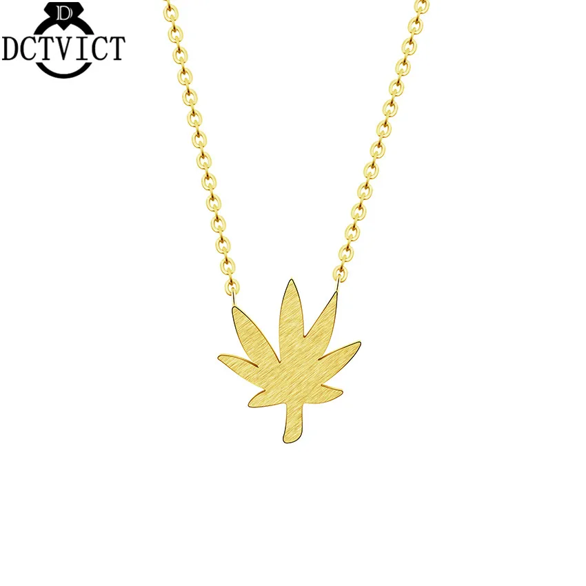 DCTVICT 10 шт./лот ювелирное украшение в виде кленового листа ожерелье лесной Bijoux Femme