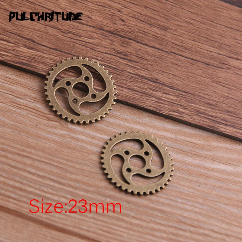 10 шт. 23 мм двухцветная Шестерня из металлического сплава Ювелирное Украшение в
