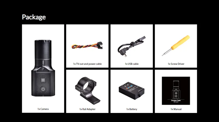 RunCam Scope Cam для радиоуправляемого дрона и вертолета снайпера