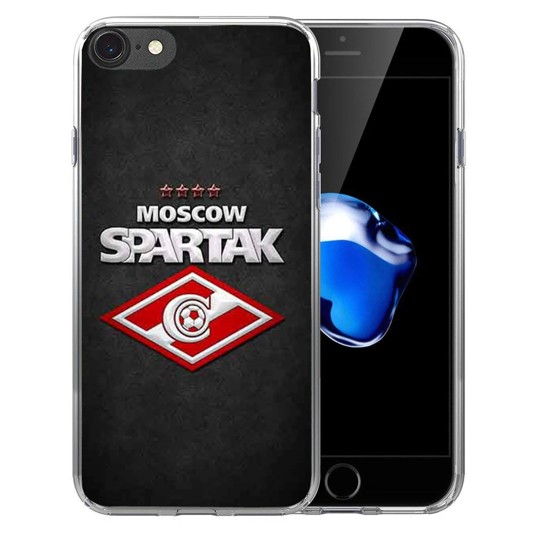 Русский Москва Футбол мягкий прозрачный силиконовый чехол для iPhone X 8 7 плюс 6 S 5 5S SE