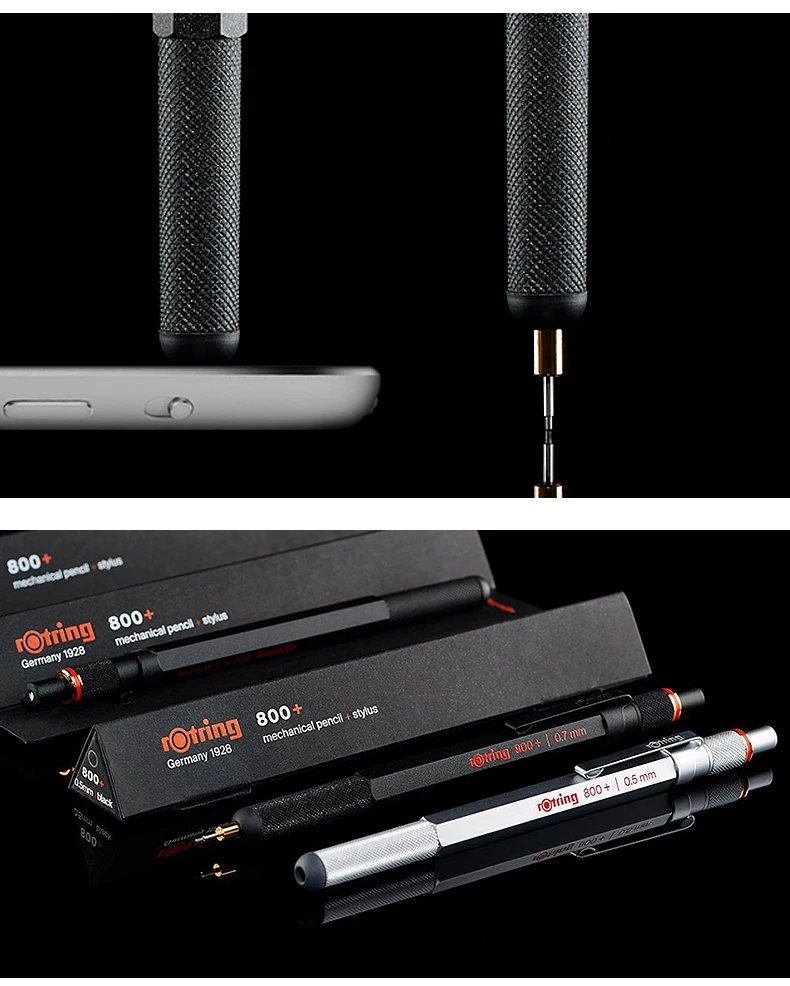 Топ Германия Rotring 800+ механический карандаш 0,5 PDA емкостная ручка